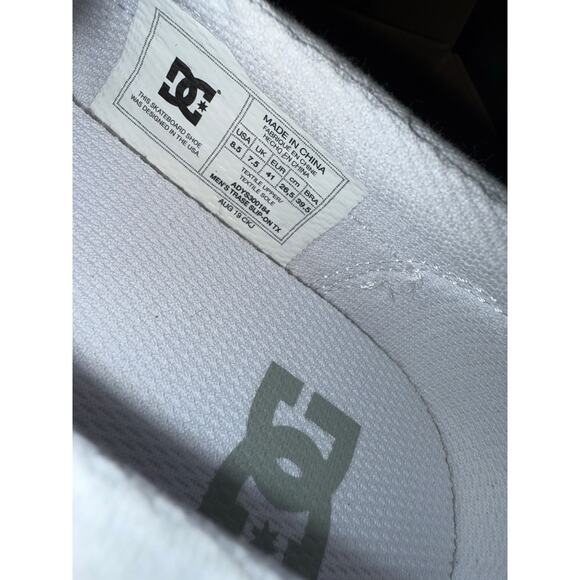 DC Shoes Men\'s Manual Slip On Skate Sneakers Vegan-Friendly Canvas White new 8.5 main image 5